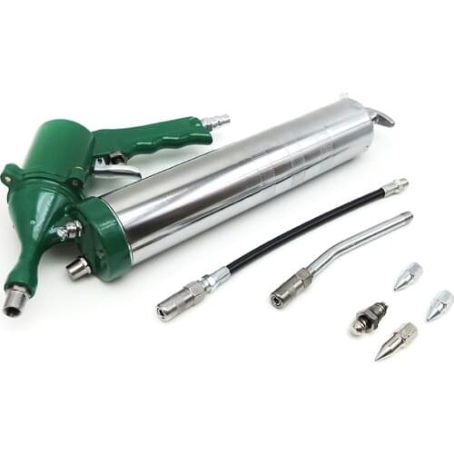 Portable Powerful Air Grease Gun One-Hand Pistol Grip Air Pneumatic Compressor Pump Manual Grease Gun With Extension Set