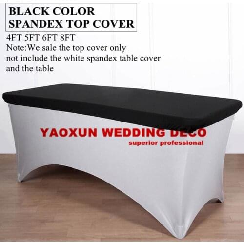 Wholesale Price Spandex Table Topper Rectangle Stretch Tablecloth Cover Wedding Table Cloth Event Hotel Decoration