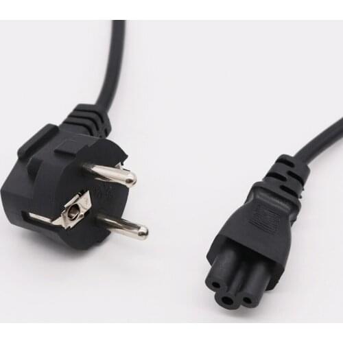 EU Power Adapter Supply Cord 1.5m 2m 3m Euro Plug IEC C5 Power Cable For HP Notebook Asus Dell Laptop Computer Monitor LG TV