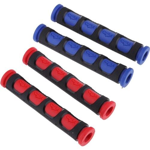 Motorcycle Blue & Red Lever Sleeves , Brake / Clutch Lever Grips (2 Pair)