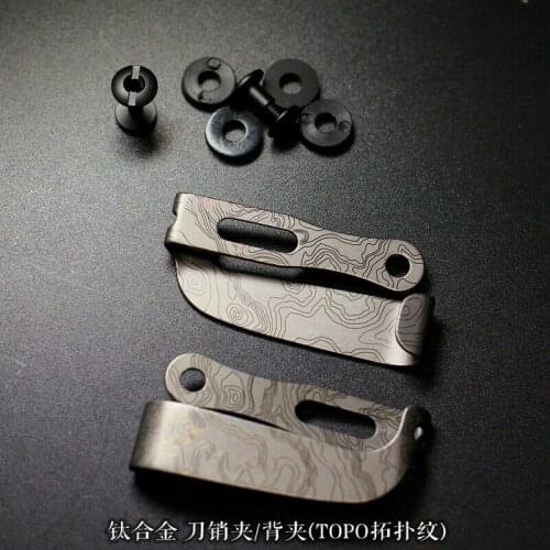 TC4 Titanium Alloy Belt Clip Kydex Plate Clip Pocket Clip Waist Clip Hook Buckle
