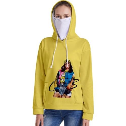 New Fashion Hip Hop 3D Hoody Sweatshirt Women/men Long Sleeve Funny 3D Hooded Hoodie Harajuku Streetwear Tops with Headscarf Set