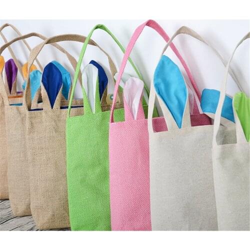 Eggs Decor For Home Egg Decoration Burlap Easter Bunny Ears Bag Ornament Outfit Wedding Favors And Gifts Candy Gift Decoration