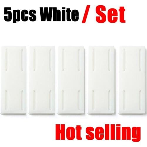 5PCS White Socket Paste Fixer Patch Panel Holder Wall Hanging Plug Fixing Device Punch-free Plug Multi-Purpose Hooks