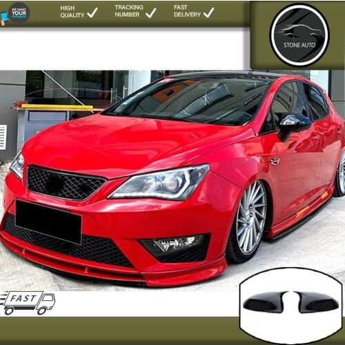 For Seat Ibiza 2016 and Post Batman Bat Mirror Cover Bright Black Modified Accessories Car Mirror Accessories Tunnıng Auto