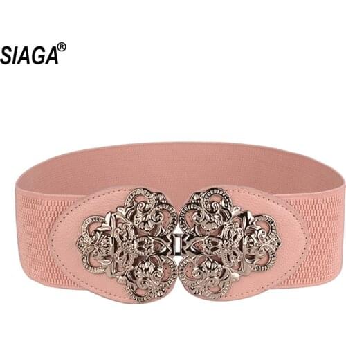 Manufacturers Female Bohemian Overcoat Wide Waist Buckle for Women Elasticity Lady Elastic Cummerbunds for Women AK045