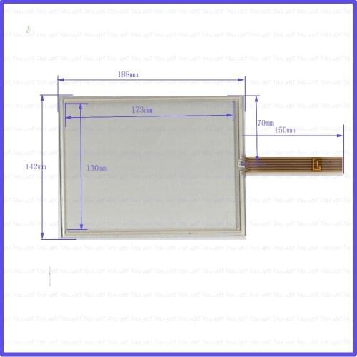 ZhiYuSun 188mm*142mm 170929 8inch 5wire resistive touch panel for Car DVD, 188*142 Navigator screen glass