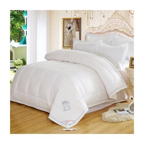 100%Australian Wool Comforter Embroidery Winter Blanket Queen Quilt King Size Quilted top Comforters capa edredones blanco futon