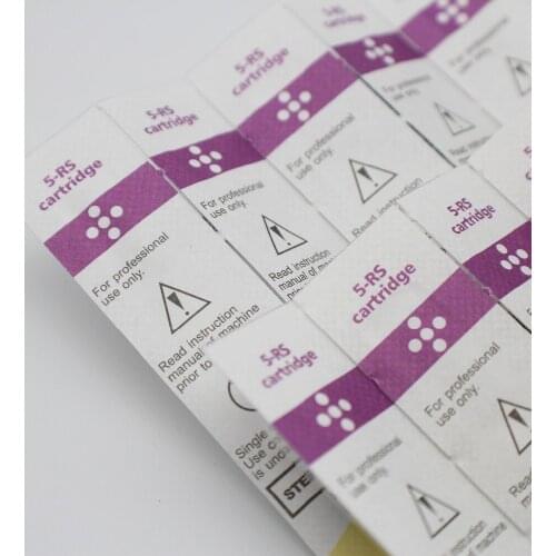 100pcs/box 5RS Cartridge Needles Senior Non-toxic Plastic Tattoo Eyebrow lips Tattoo Needles For Permanent Makeup Machine