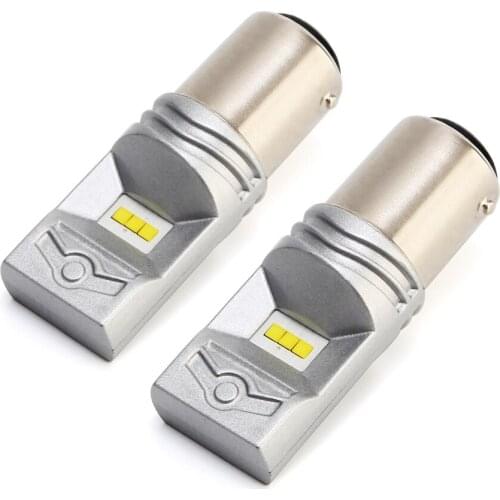 2PCS BA15D 1157 6-SMD 30W 12V Super Bright White Turn Brake LED Bulbs Light