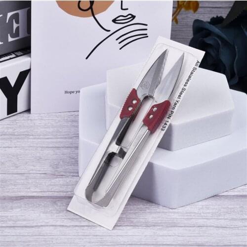 5pcs/set Stainless Steel Yarn Shears Cutting Sewing Scissors Shears Cross Stitch Scissors Embroidery Scissor U Thread Scissors