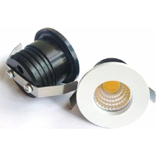 6pcs/Lot 3W Small LED Downlights Recessed Mini COB Cabinet Spot Lights Hole Size 30mm