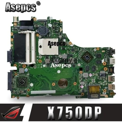 Asepcs K550D X750DP Laptop motherboard For Asus X750DP X550DP K550DP K550D X550D K550 X550 Test original mainboard
