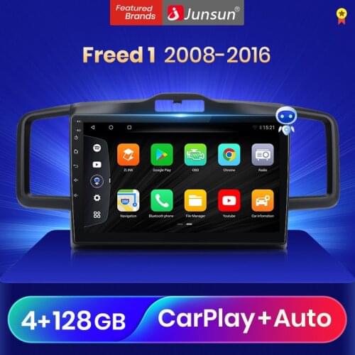 Junsun V3 Qualcomm Voice Control Android 10.0 Car Radio Multimedia Player For Honda Freed 2008-2016 Autoradio Stereo 2Din dvd