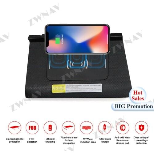QI Car Wireless Charger Quick Charge For Volkswagen Tiguan L 2016-2018 for Iphone 11 for Huawei P30 Infrared Sensor Phone Holder