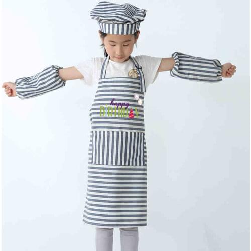 Childrens Baby Apron Birthday Party Theme Anti-fouling Breathable Milk Tea Shop Dessert Dhop Creative Apron Kids Bib