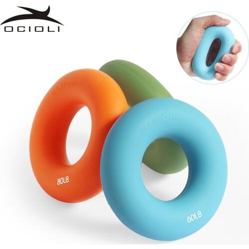 Fitness 3 Pcs/ Set Hand Grip Hand Expander Finger Trainer Silico Portable Ring Carpal Stretch Exercise Wrist Rehabilitation