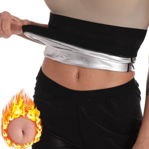 Sauna Shaper Waist Trainer Corset Sweat Slimming Belt Weight Loss Body Shaper Tummy Control Strap Workout Fitness Gym Fat Burner