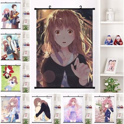 HD Prints Canvas Cartoon Japanese Painting Anime Character Hanging Picture Plastic Scroll Decor Home Wall Art Living Room Poster