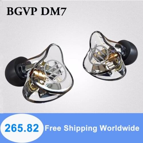 BGVP DM7 6 BA knowles sonion drivers Customize IEM In Ear Monitors HIFI Earphone