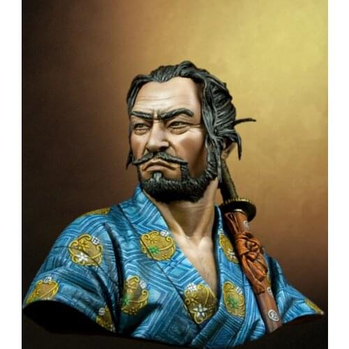 1/10 Japanese samurai ancient bust toy Resin Model Miniature Kit unassembly Unpainted