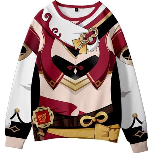 Genshin Impact Yanfei 3D print autumn and winter Holiday passionate style Men/Women Kawaii Dress up clothes Round