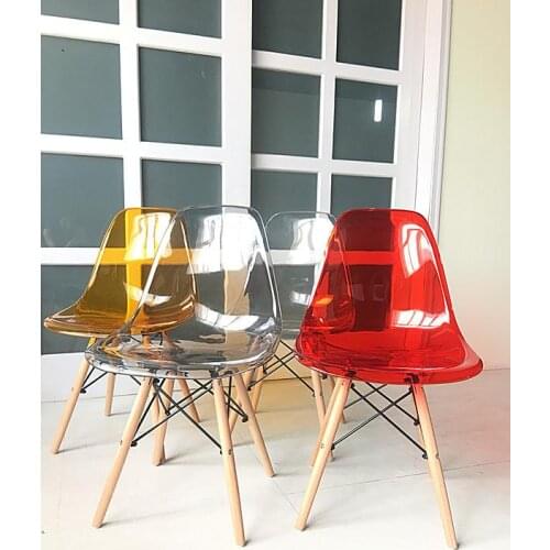Transparent Chair Modern Minimalist Plastic Chair Crystal Dining Table And Chair Creative Negotiation Chair Nordic Style Chair