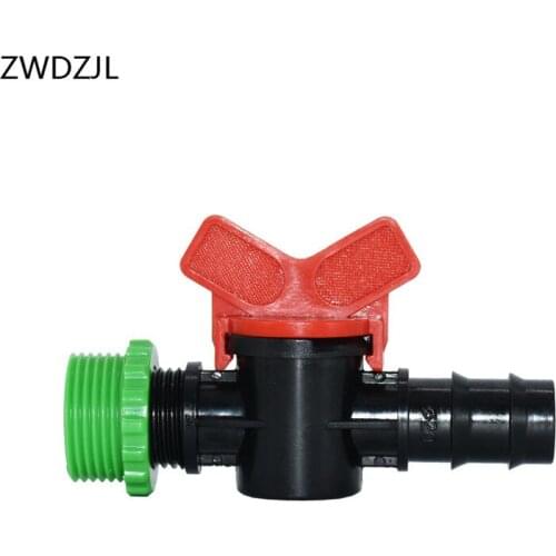 Garden water tap G1/2 Male thread G3/4 to the 20mm hose 1/2 irrigation water valve 1/2 waterstop connectors 15pcs