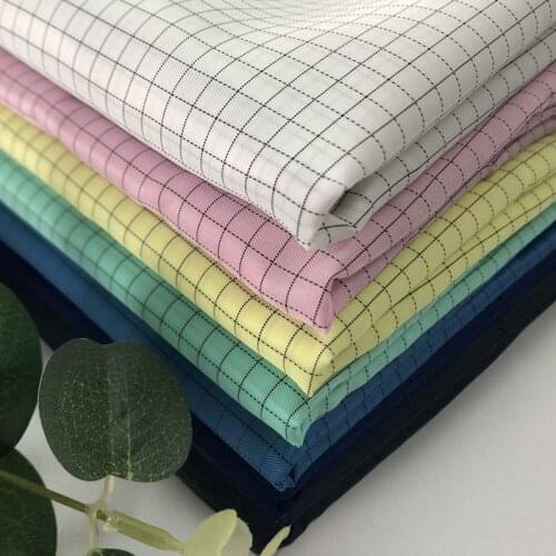Size 100cm*150cm Grid Cloth Dust-Free Antistatic Fabric Anti-Static Fabric Polyester Fabric Making For Clean Clothi Fabric
