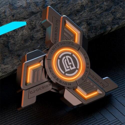 Metal Finger Fidget Spinner Mute R188 Bearing Typhoon Model Alloy Gadget Gyro Stress Relief toys for Children Adults Funny Xmas