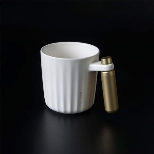 Star Cup Metal Handle Mugs Couple To Cup Tea Cup Coffee Cup with Spoon Designer Original