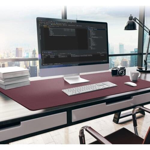 High Quality Large Mouse Pad PU leather Gaming Mousepad Waterproof Antifouling Mouse Pad Desk Pad