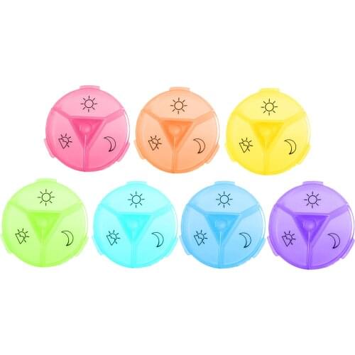 1 Day Pill Box Tablet Storage Organizer Dispenser Organiser 3 Compartments