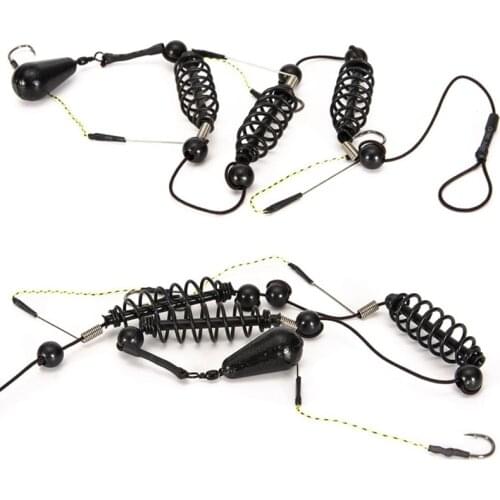 1 PCS Fishing Hook Artificial Lure Bait Cage Set Fishing Feeder Baitholder Tackle