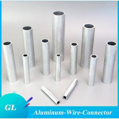 1PC GL Aluminum No Insulation Wire Cable Hole Passing Connecting Sleeve Tube Ferrule Lug Connector Crimp Terminal