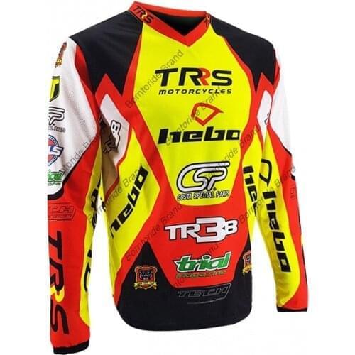 2021 NEW Mens team jersey Long sleeve Enduro bmx moto MTB motocross jersey Maillot Hombre DH MX Cycling Downhill jersey