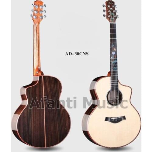 Afanti Music 41 INCH Solid Spruce top / Rosewood Back & Sides Acoustic guitar (AD-30CNS)