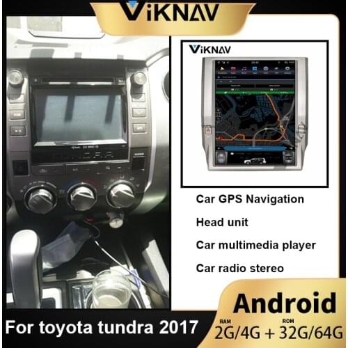 Vertical screen 12.1'' car Radio DVD player for TOYOTA Tundra 2017 car GPS navigation multimedia player head unit