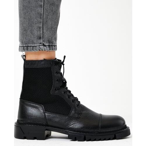 Tonny Black Men 'S Genuine Leather Boots Tbpos1 'Turkish' Quality 2021 Fashion Design Season Comfort Fast Shipping