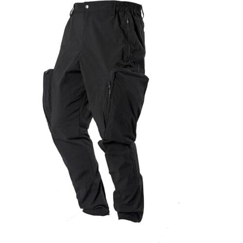 Men Pants Trousers Cargo Pants Wide Side Pockets Hidden Pocket Ykk Zippers Pupil Travel Techwear Futuristic Streetwear Aesthetic