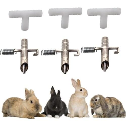 C172 Automatic Nipple Drinkers Water Feeder for Rabbit Bunny Guinea pig Chinchillas Rodents 10pcs