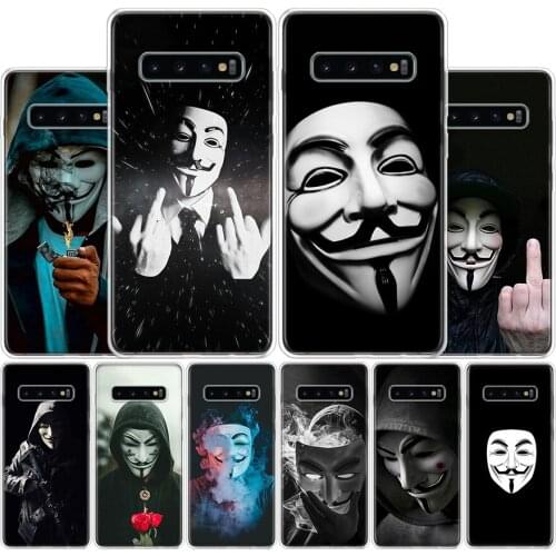 Anonymous Phone Case For Samsung Galaxy A51 A71 A50S A30S A10 A20E A40 A70 M30S A91 A01 A6 A7 A8 A9 Plus + Cover