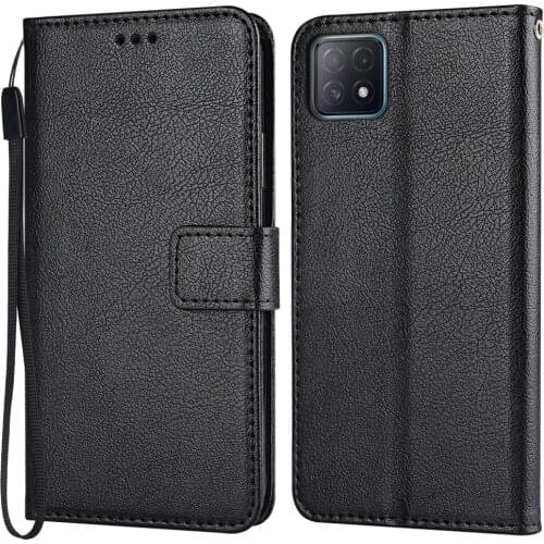 Flip Wallet Magnetic Leather Case for OPPO A53 5G PECM30 PECT30 Coque Plain Funda Luxury Phone Bags Cover