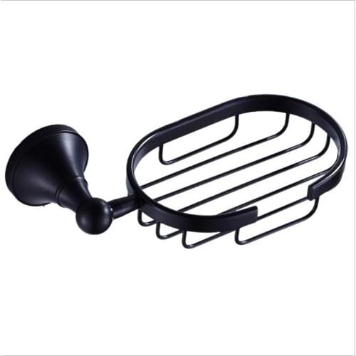 Black Retro copper soap dish Hotel bathroom art soap soap dish European wall hanging soap net rack