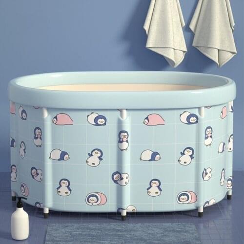 Baby Shining Baby Bathtub Baby Swimming Bucket Pool Adult Bathing Bucket Folding Bath Bucket Household Children Bathing Bucket