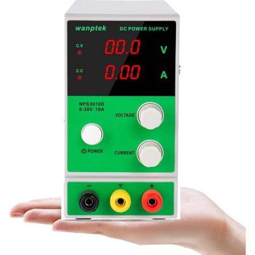 Power Supply Wanptek NPS3010D DC Power Supply 0-30V 0-10A Digital Voltage Regulator Laboratory Power Source Mini Adjustable