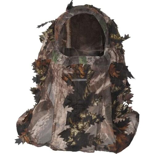 Camouflage Face Mask 3D Leaf Stereo Turkey Hunting Mask Hat Camo Face Mask Balaclava Woodland Full Face Mask Cs