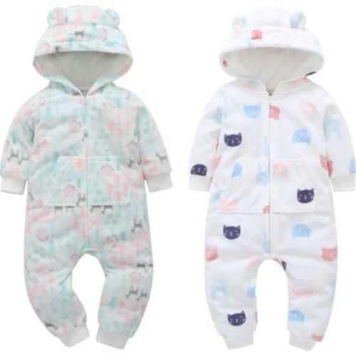 2020 New Baby rompers Clothes Winter Boy Girl Garment Thicken Warm Comfortable Cotton kids clothing Roupas de bebe costume
