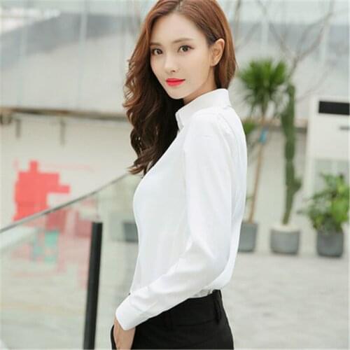 New Arrive Womens Blouse Shirt Top Quality Fashion Office Lady V Neck Shirts Girls Chothes for Spring Summer LWL029
