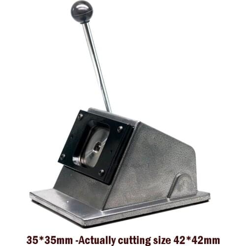35*35mm paper cutter for square shape button badge making